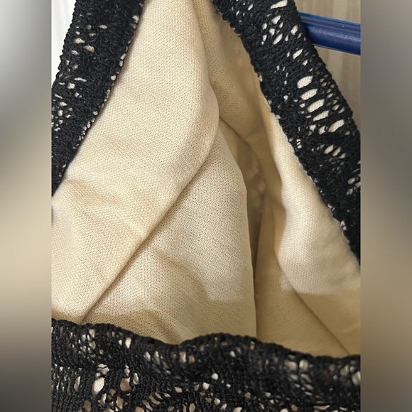 Boston Proper Lace Overlay Palazzo Pants - Picture 4 of 7